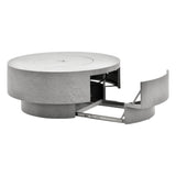 Table foyer ronde - Aluminium peint - vue 5
