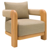 Fauteuil rivage - Teck & corde greige - vue 3