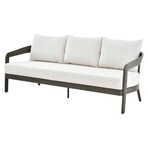 Sofa extérieur 3 places - Aluminium anthracite peint à la main