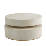 Table basse pivotante - Bois massif finition blanche - vue 2