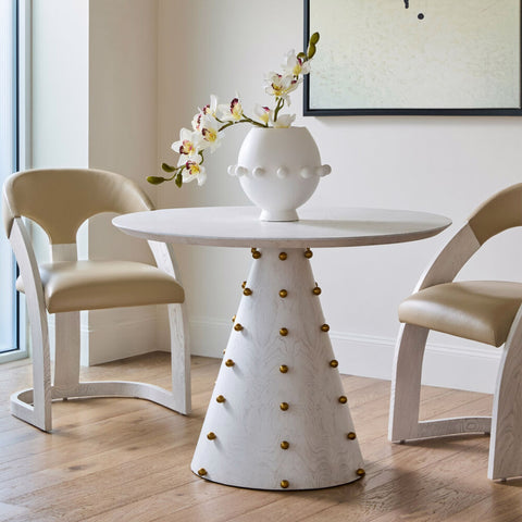 Table Centrale Spheres - Burl Blanc