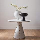 Table Centrale Spheres - Burl Blanc - vue 7