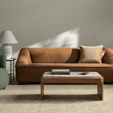 Sofa Lounge - Lin Texturé Naturel