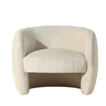 Fauteuil tissus bouclé ivoire | Portofino
