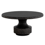 Table à dîner ronde noir bronze 59