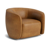 Fauteuil Firenze - Cuir caramel - vue 2