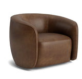 Fauteuil Firenze - Cuir tobacco - vue 2
