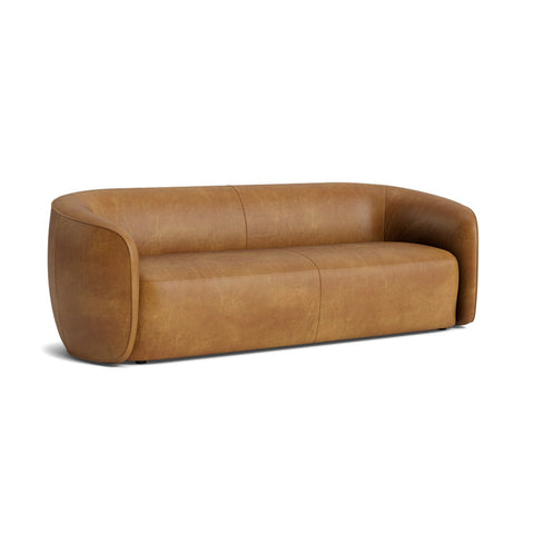Sofa Malie - Cuir tan