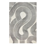Tapis Serpentage - Crème & charcoal, 9' × 12'
