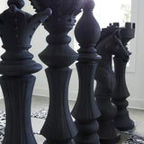 Sculpture Fou des Échecs - Pierre Noire - vue 5
