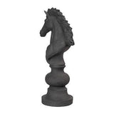 Sculpture Cavalier des Échecs - Pierre Noire - vue 2