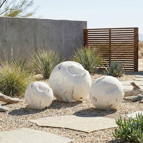Sculpture - Sphère Décorative - Pierre Romaine, Grand Format