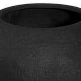 Cache-Pot Évasé - Pierre Noire, Grand - vue 2