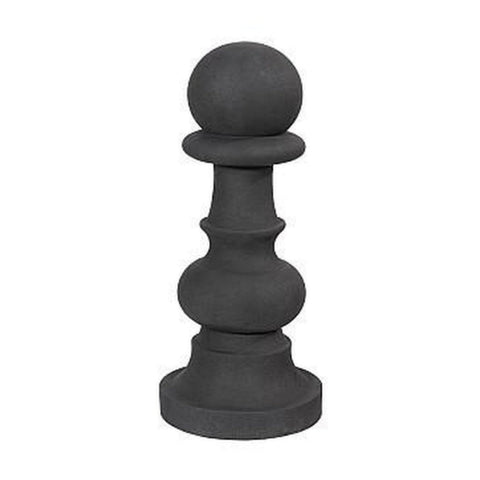 Sculpture Pion des Échecs - Pierre Noire