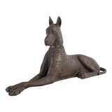 Dogue Bronze - Sculpture Animalière Bronze Poudré, Droite - vue 2