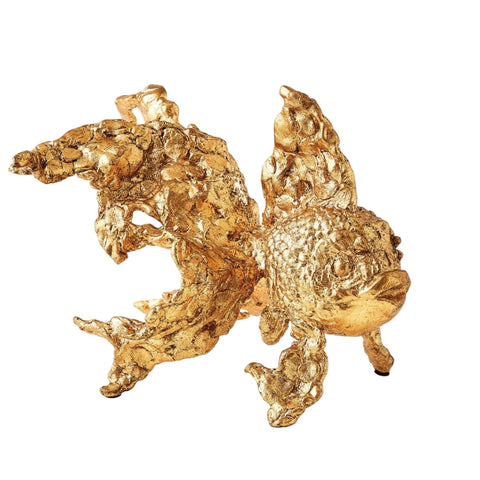 Sculpture - Poisson Ange - Feuille d'Or