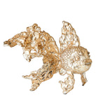 Sculpture - Poisson Ange - Feuille d'Argent - vue 2