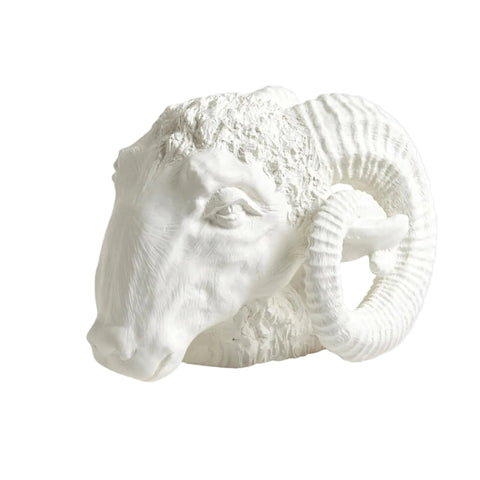 Sculpture Capricorne - Blanc Mat