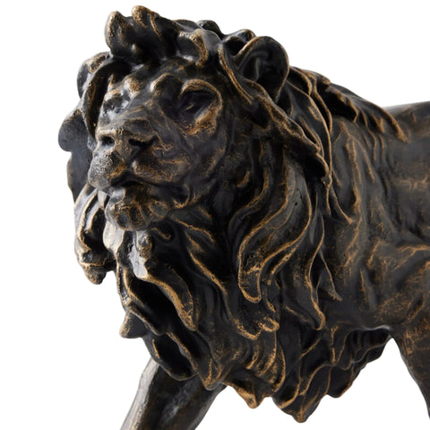 Lion en Chasse - Sculpture Bronze