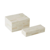 Jeu de Dominos Boîte Ivoire - Os Sculpté - vue 3
