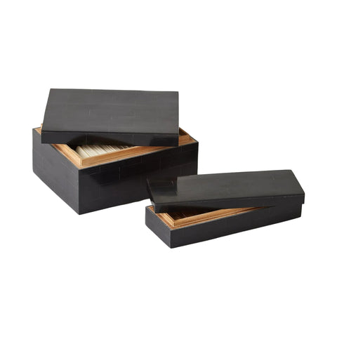 Jeu de Cartes Boîte Noire - Os Sculpté
