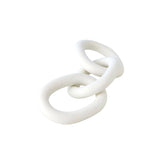 Objet décoratif - Chaîne 3 Anneaux - Blanc Mat - vue 2