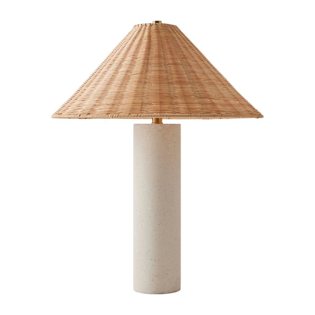 Lampe de Table - Terrazzo & Rotin
