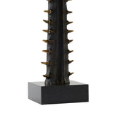Lampe design contemporaine en bronze texturé