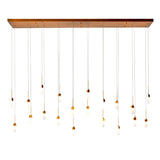 Lustre rectangle - laiton satiné