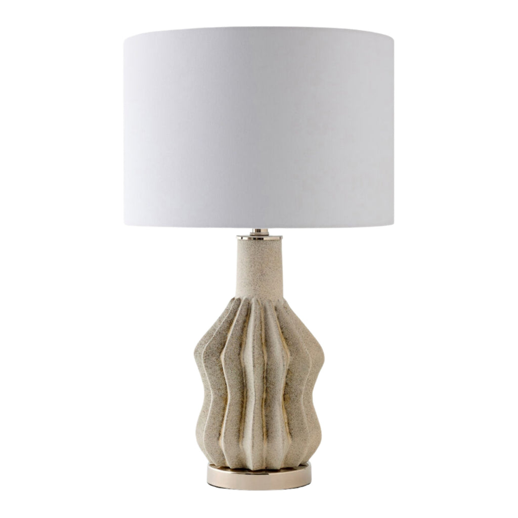 Lampe de table - céramique ondulée