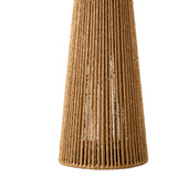 Lampe de table - corde & bois brun - vue 4