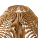 Lampe de table - corde & bois brun - vue 6