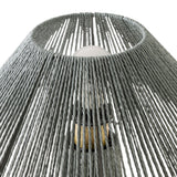 Lampe de table - corde & bois bleu - vue 5
