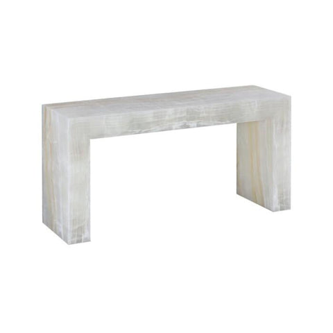 Table console Onyx Translucide Elitis — vue de côté — Maison i-conique