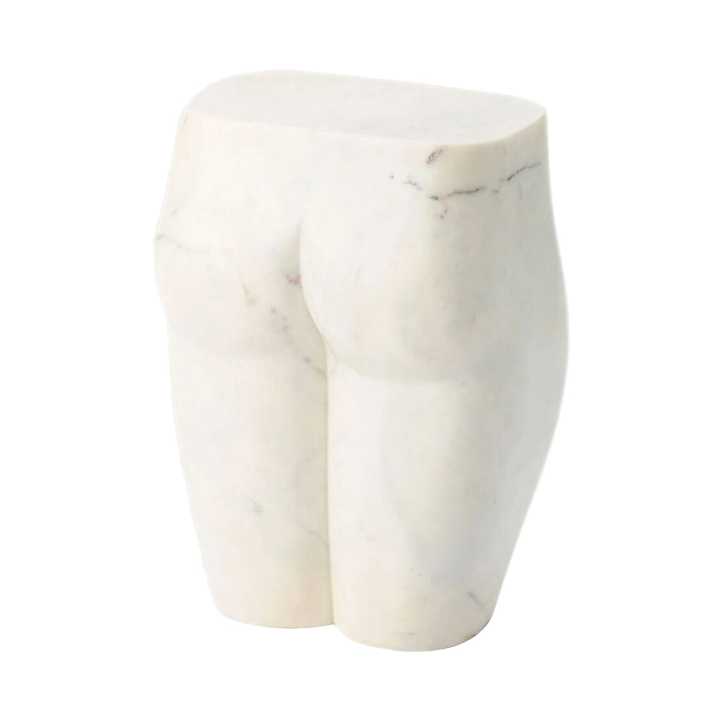 Tabouret L'Homme - Marbre Blanc