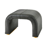 Tabouret Cade - Cuir Graphite