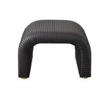 Tabouret Cade - Cuir Graphite - vue 3
