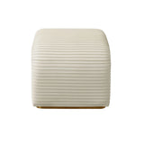 Tabouret Cade - Cuir Milk - vue 2