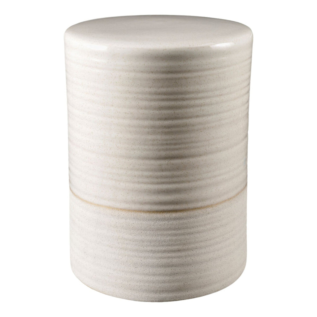 Table d'appoint - Céramique Crème Moucheté