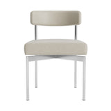 chaise de salle à manger vinyle greige
