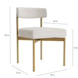 chaise de salle à manger vinyle greige figo dimensions