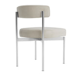 chaise de salle à manger vinyle greige design
