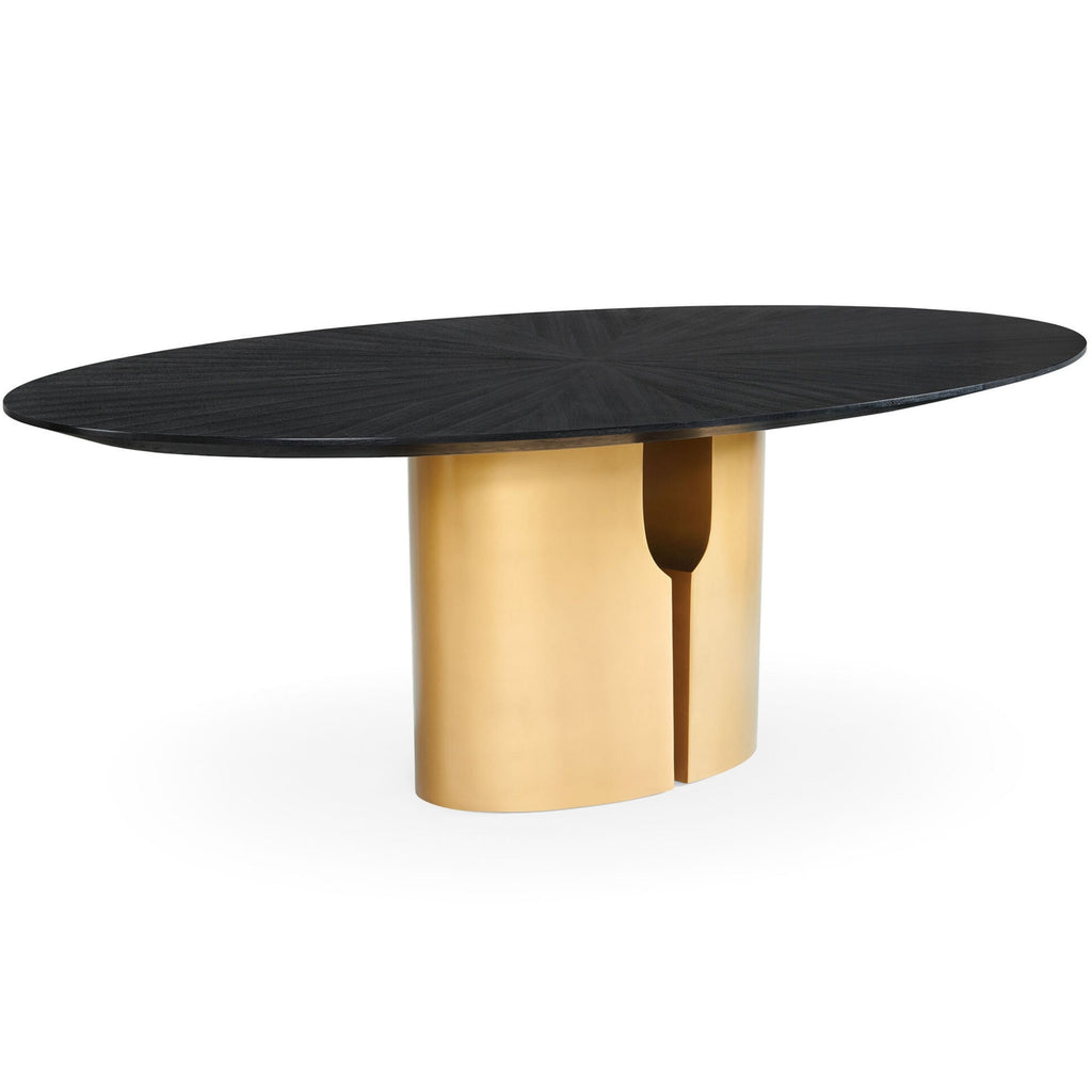 Oval table in solid ash | Meridian