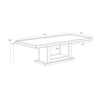 Table rectangulaire en bois 100 po | Opera