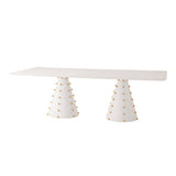 table rectangulaire bois blanc
