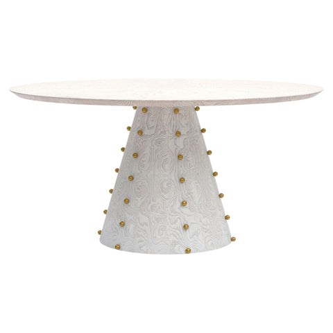 table ronde bois blanc 60 pouces