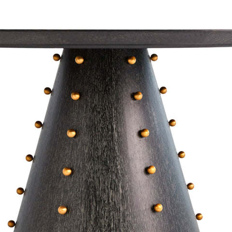 table ronde bois ébène 60 pouces