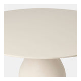 Table ronde bois massif couleur beige