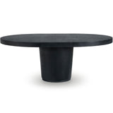 table ronde extensible en chêne vue trois quarts