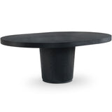table ronde extensible en chêne contemporaine